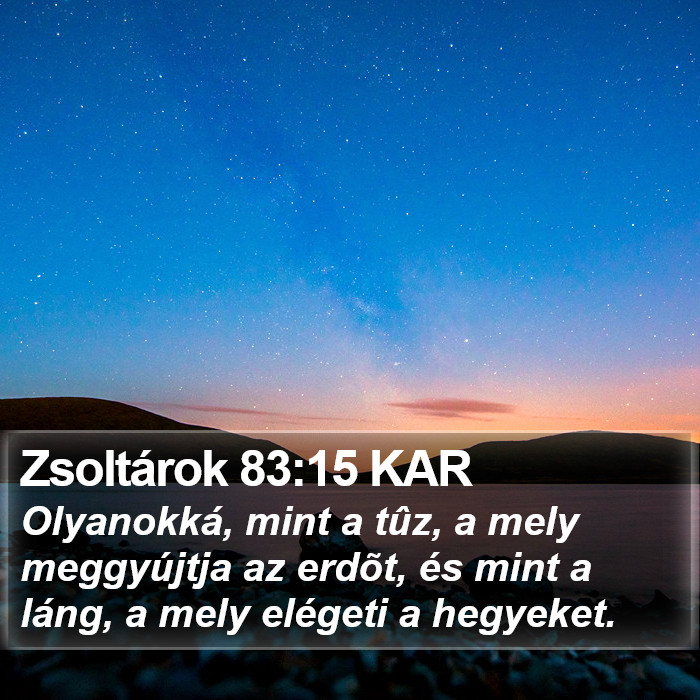 Zsoltárok 83:15 KAR Bible Study