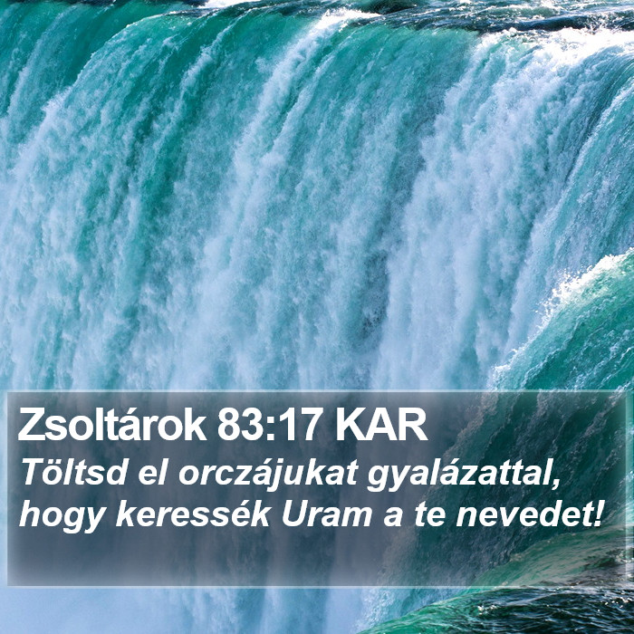 Zsoltárok 83:17 KAR Bible Study