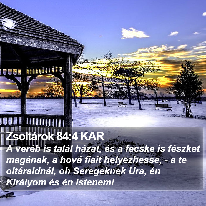 Zsoltárok 84:4 KAR Bible Study