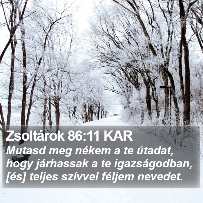 Zsoltárok 86:11 KAR Bible Study