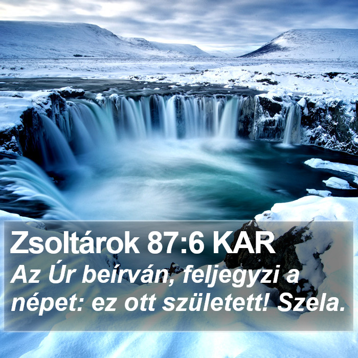 Zsoltárok 87:6 KAR Bible Study