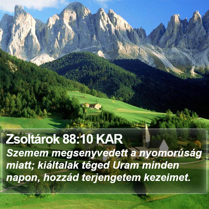 Zsoltárok 88:10 KAR Bible Study