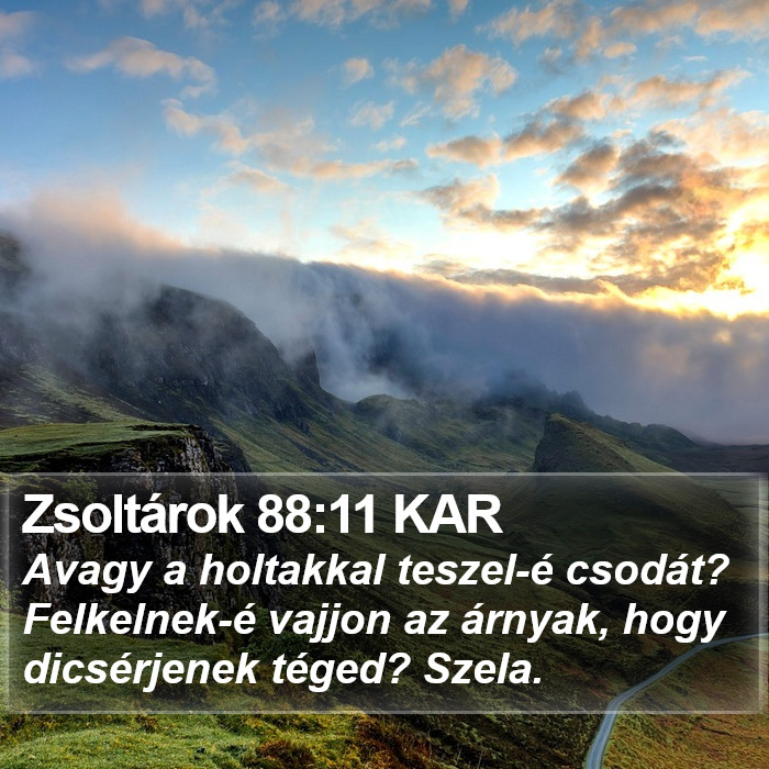 Zsoltárok 88:11 KAR Bible Study