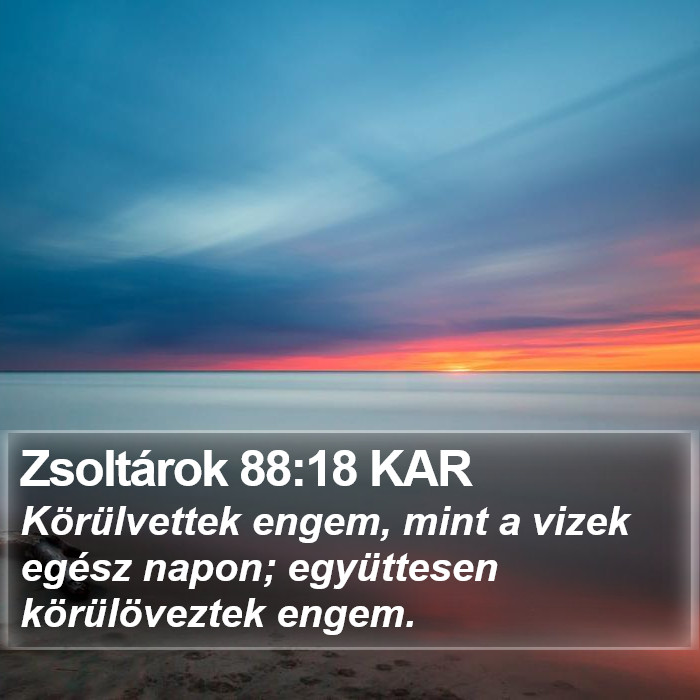 Zsoltárok 88:18 KAR Bible Study