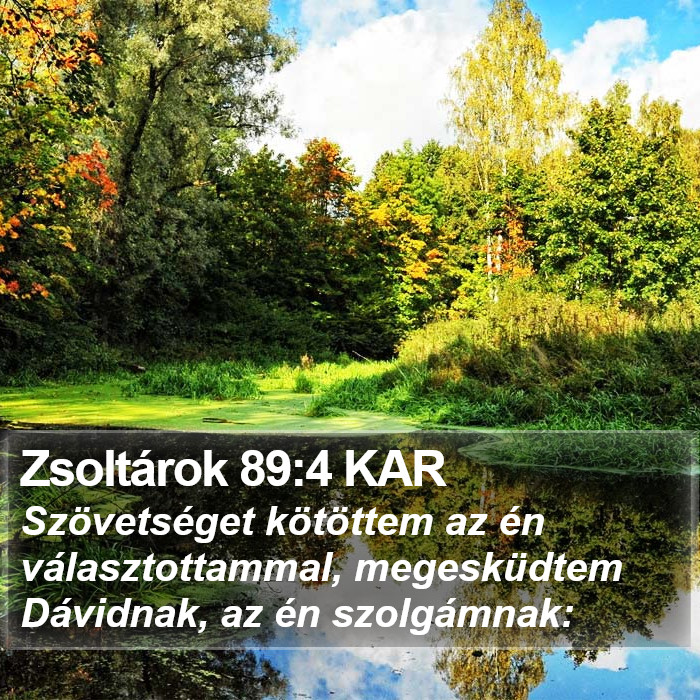 Zsoltárok 89:4 KAR Bible Study