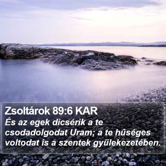 Zsoltárok 89:6 KAR Bible Study