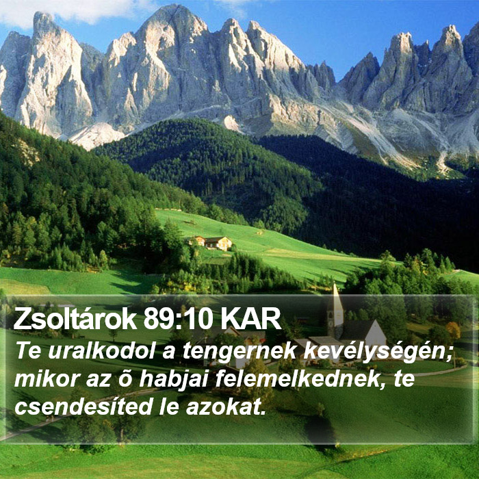 Zsoltárok 89:10 KAR Bible Study