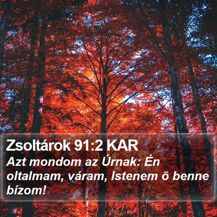 Zsoltárok 91:2 KAR Bible Study