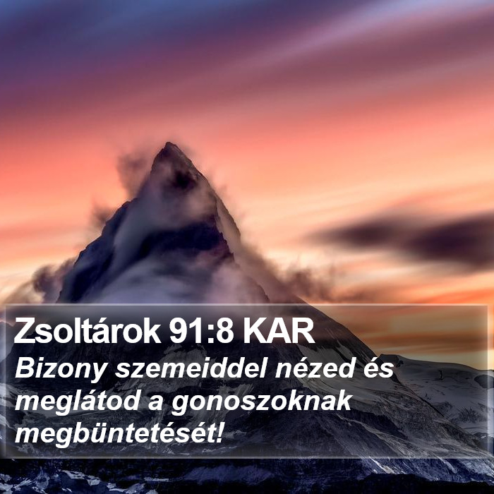 Zsoltárok 91:8 KAR Bible Study