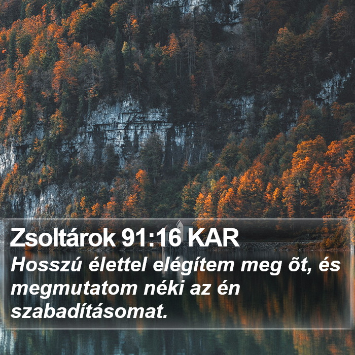 Zsoltárok 91:16 KAR Bible Study