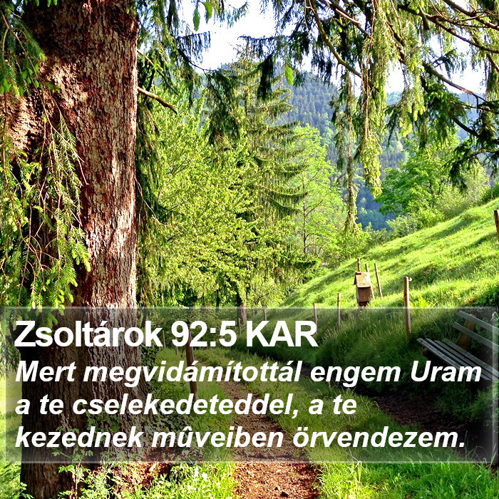 Zsoltárok 92:5 KAR Bible Study