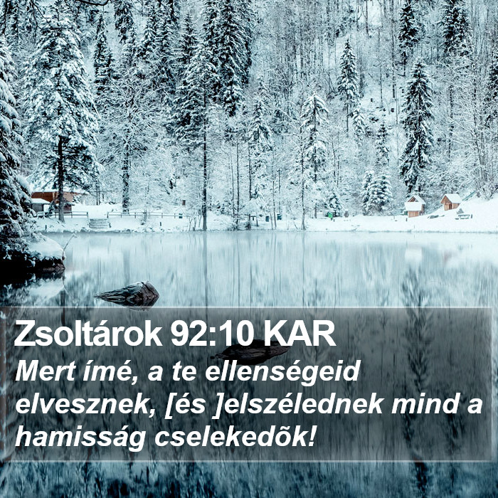 Zsoltárok 92:10 KAR Bible Study