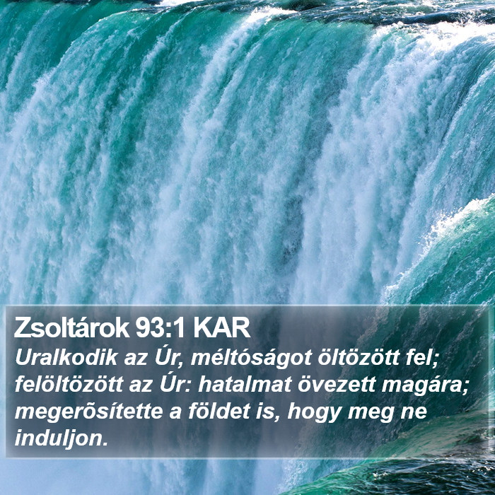 Zsoltárok 93:1 KAR Bible Study