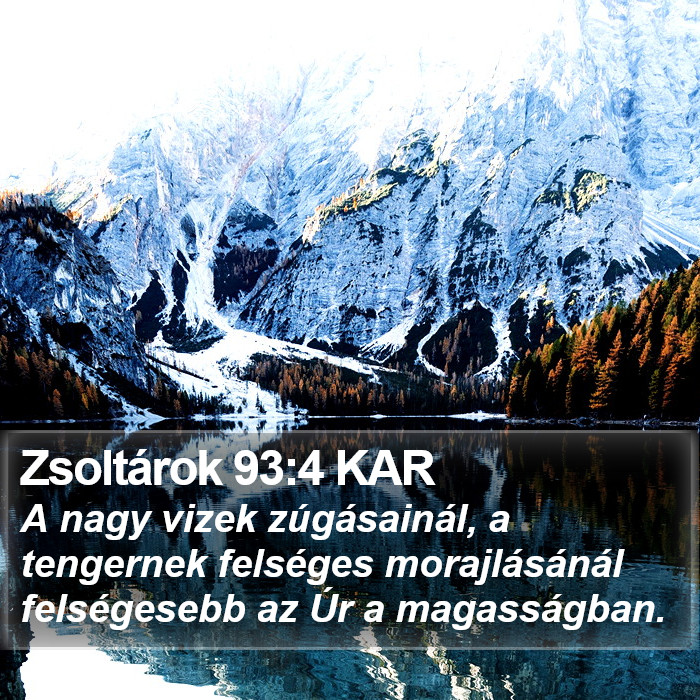 Zsoltárok 93:4 KAR Bible Study