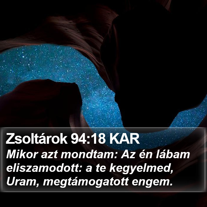 Zsoltárok 94:18 KAR Bible Study