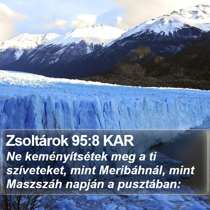 Zsoltárok 95:8 KAR Bible Study