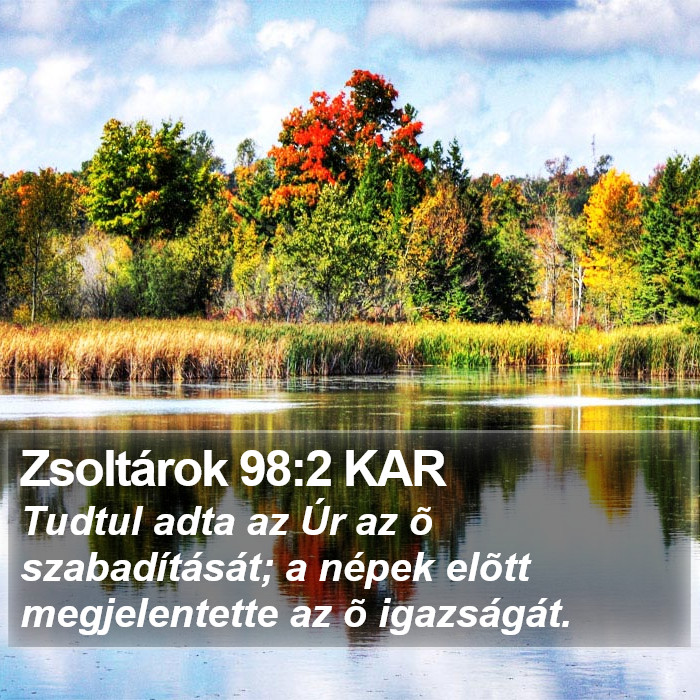 Zsoltárok 98:2 KAR Bible Study