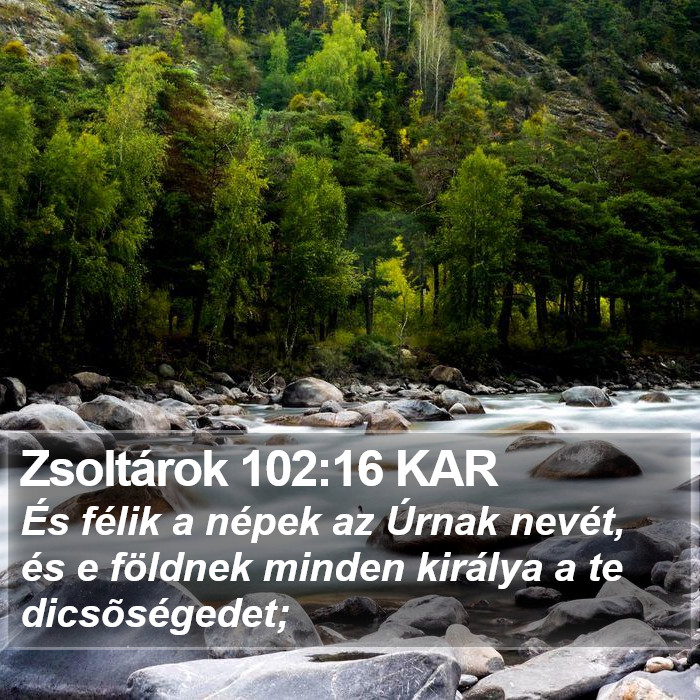 Zsoltárok 102:16 KAR Bible Study