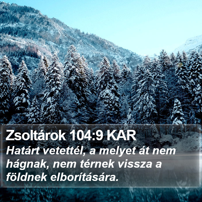 Zsoltárok 104:9 KAR Bible Study