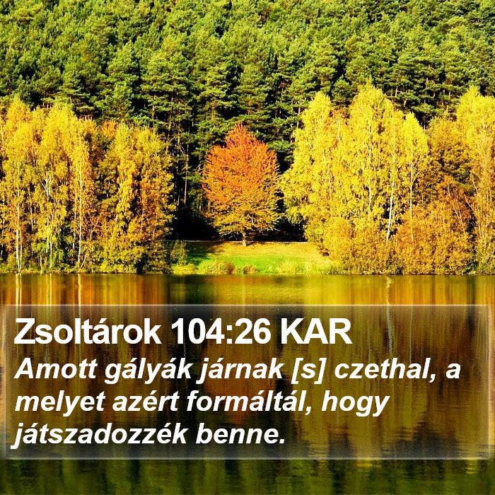 Zsoltárok 104:26 KAR Bible Study