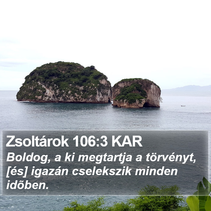 Zsoltárok 106:3 KAR Bible Study