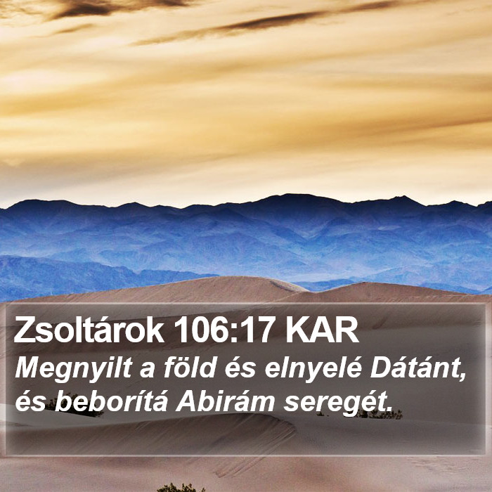 Zsoltárok 106:17 KAR Bible Study