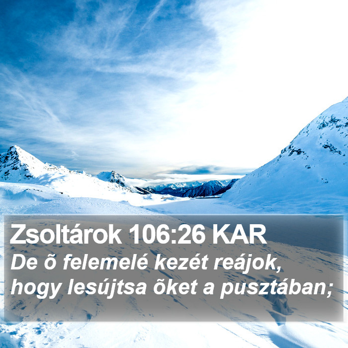 Zsoltárok 106:26 KAR Bible Study