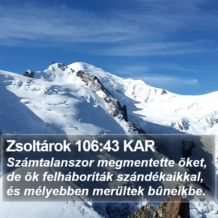 Zsoltárok 106:43 KAR Bible Study