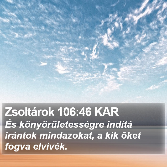 Zsoltárok 106:46 KAR Bible Study