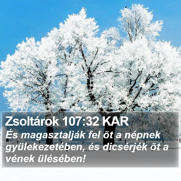 Zsoltárok 107:32 KAR Bible Study