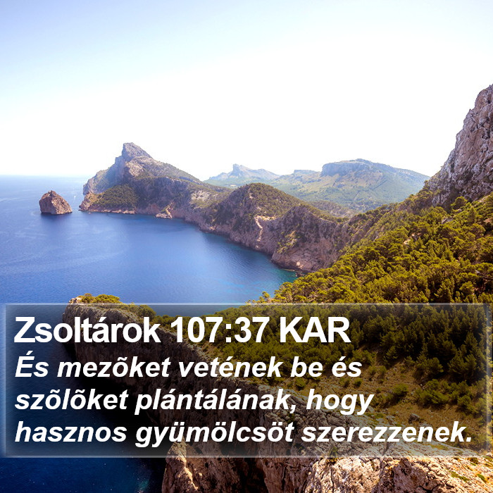 Zsoltárok 107:37 KAR Bible Study