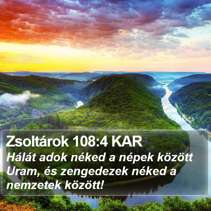 Zsoltárok 108:4 KAR Bible Study