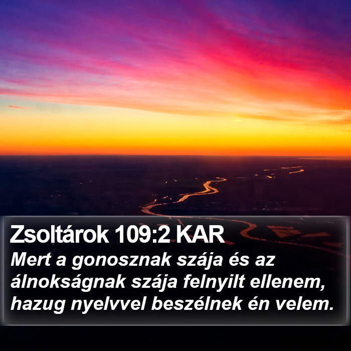 Zsoltárok 109:2 KAR Bible Study