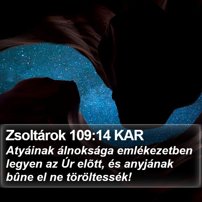 Zsoltárok 109:14 KAR Bible Study