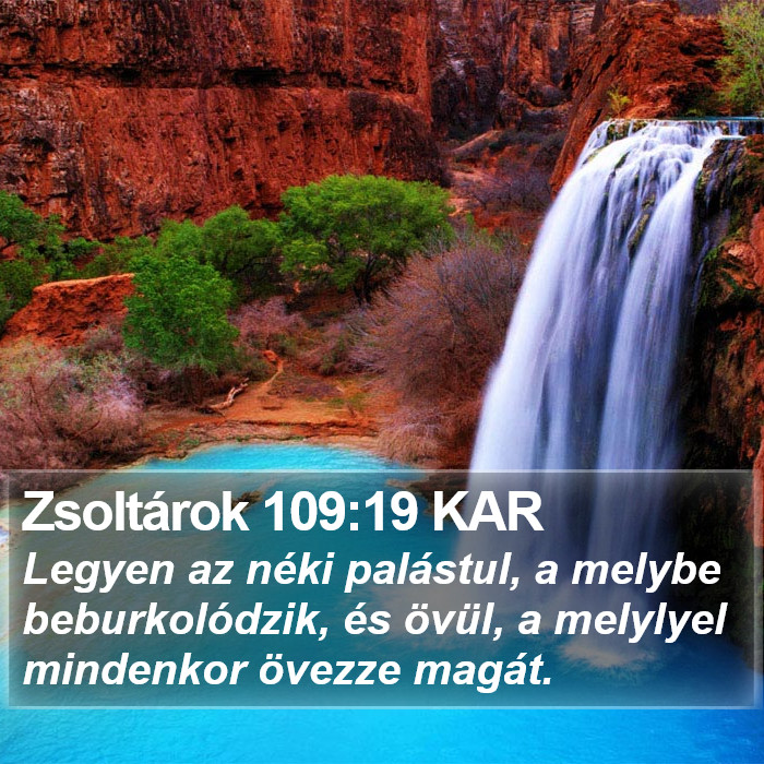 Zsoltárok 109:19 KAR Bible Study
