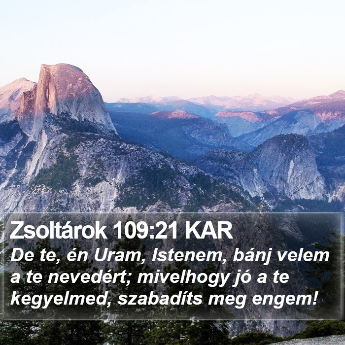 Zsoltárok 109:21 KAR Bible Study