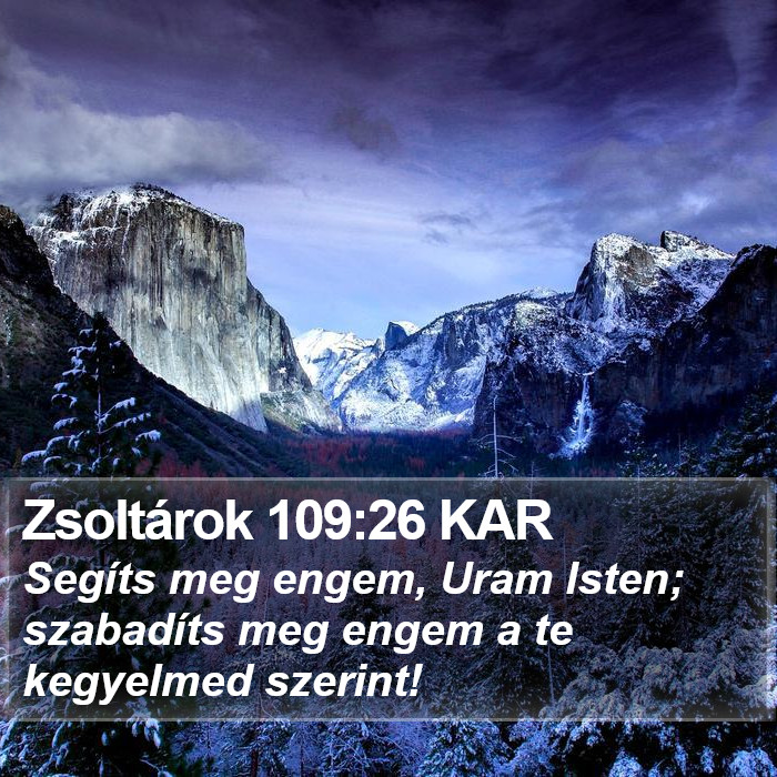 Zsoltárok 109:26 KAR Bible Study