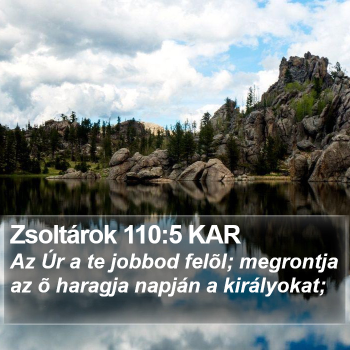 Zsoltárok 110:5 KAR Bible Study