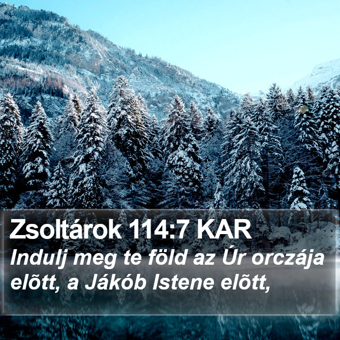 Zsoltárok 114:7 KAR Bible Study