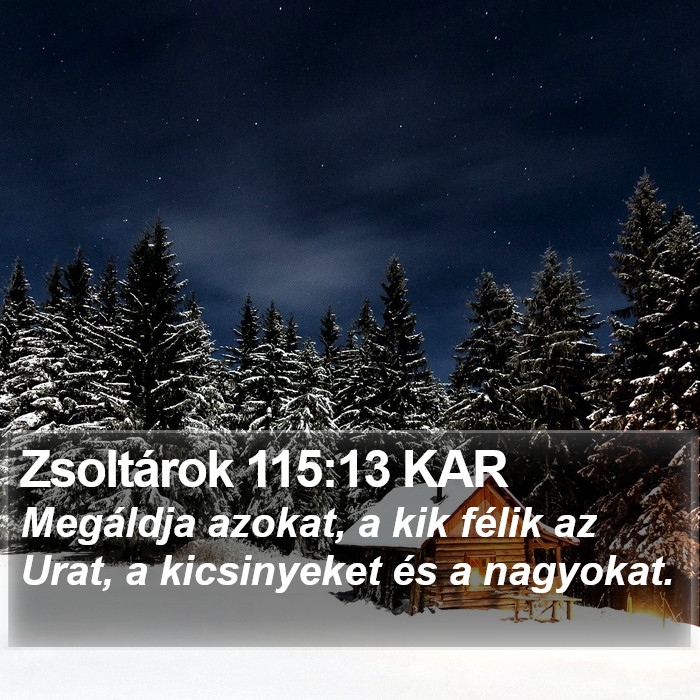 Zsoltárok 115:13 KAR Bible Study
