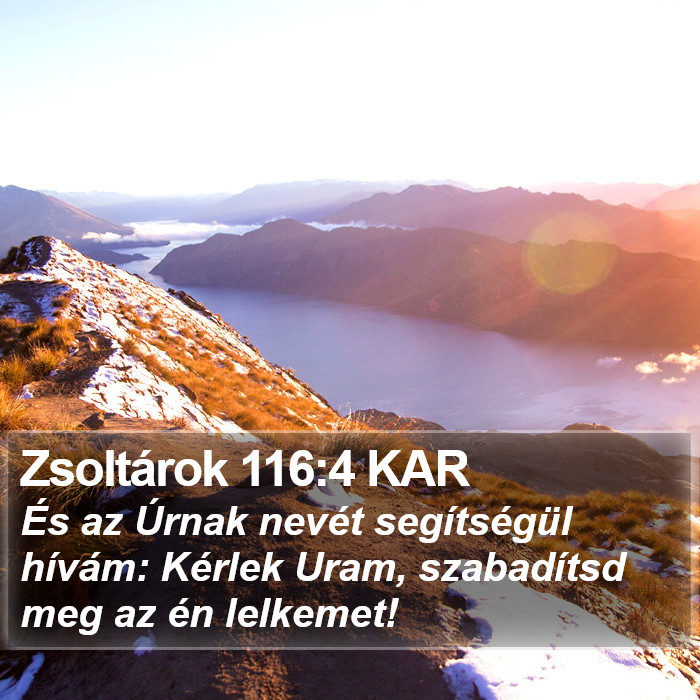 Zsoltárok 116:4 KAR Bible Study