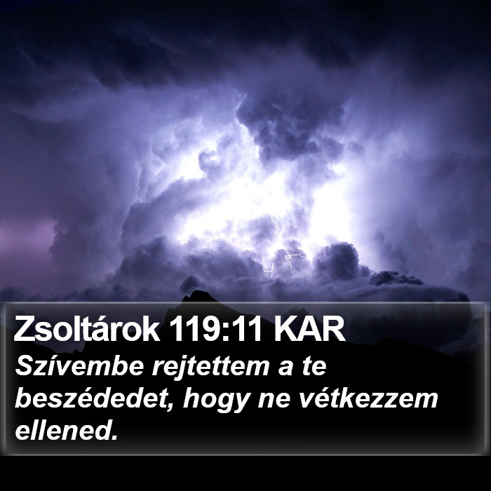 Zsoltárok 119:11 KAR Bible Study
