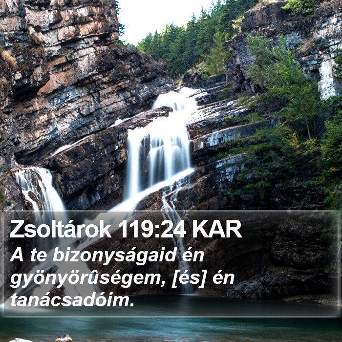 Zsoltárok 119:24 KAR Bible Study