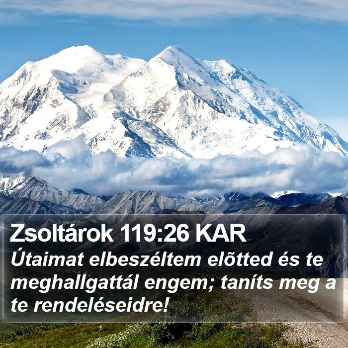 Zsoltárok 119:26 KAR Bible Study