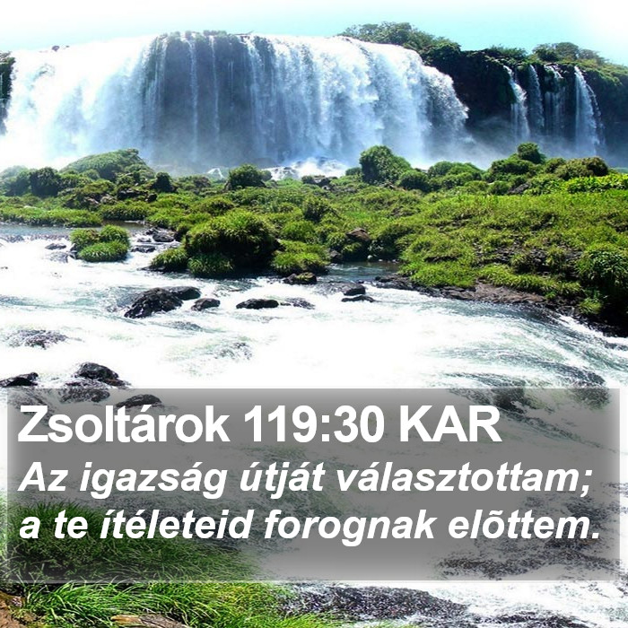 Zsoltárok 119:30 KAR Bible Study