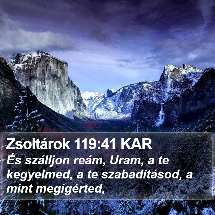 Zsoltárok 119:41 KAR Bible Study