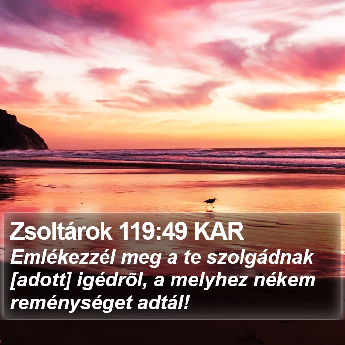 Zsoltárok 119:49 KAR Bible Study
