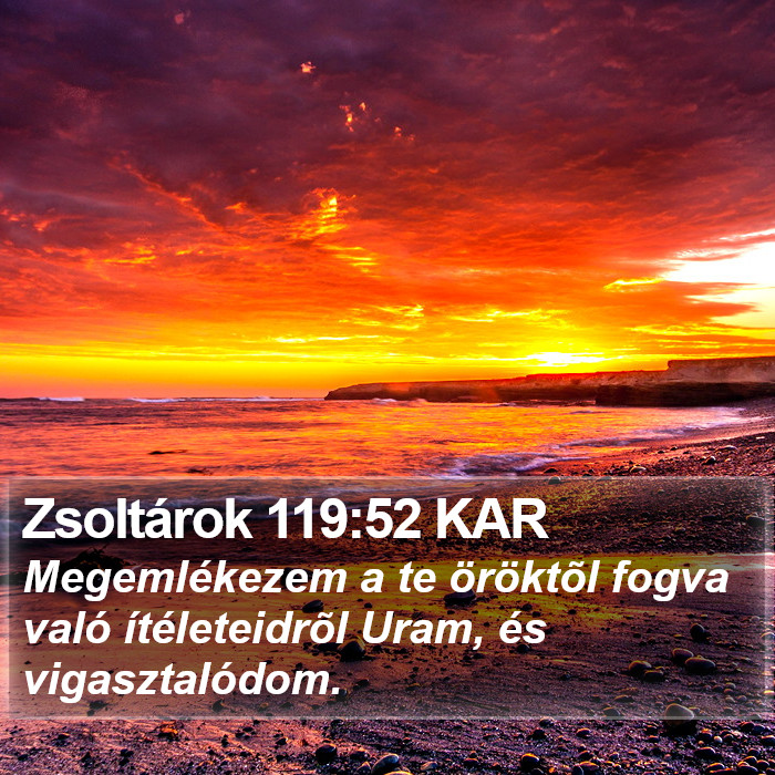 Zsoltárok 119:52 KAR Bible Study