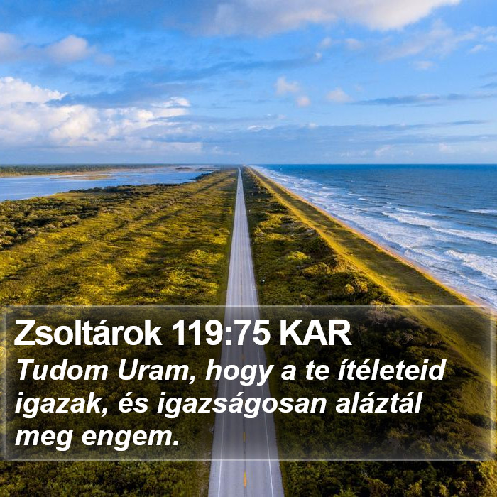 Zsoltárok 119:75 KAR Bible Study