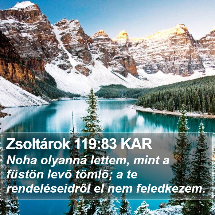 Zsoltárok 119:83 KAR Bible Study